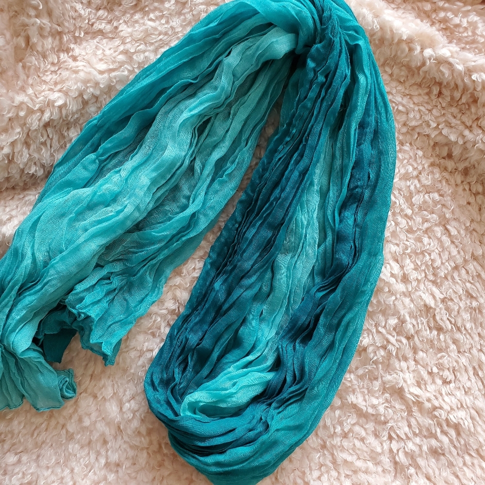 Teal Ombre Scarf